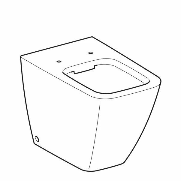 Vas wc pe pardoseala Geberit Icon Square Rimfree fara capac alb cu spalare verticala [2]