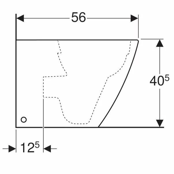 Vas wc pe pardoseala Geberit Icon Square Rimfree fara capac alb cu spalare verticala [5]
