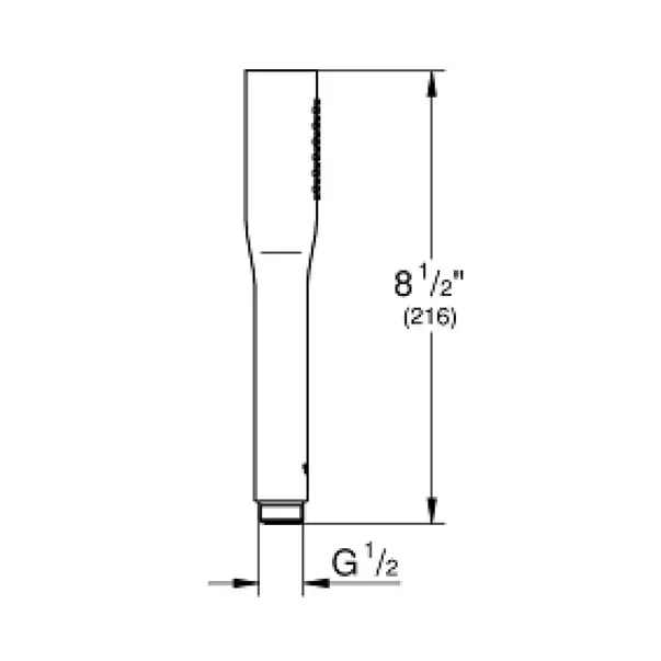 Para de dus Grohe Euphoria Cosmopolitan negru mat 1 tip de jet [4]