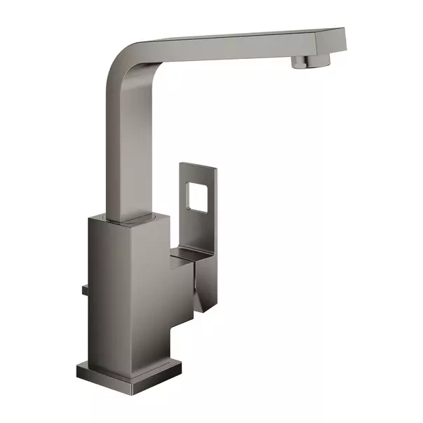 Baterie lavoar inalta Grohe Eurocube L antracit periat Hard Graphite cu ventil Pop-Up si pipa pivotanta [1]