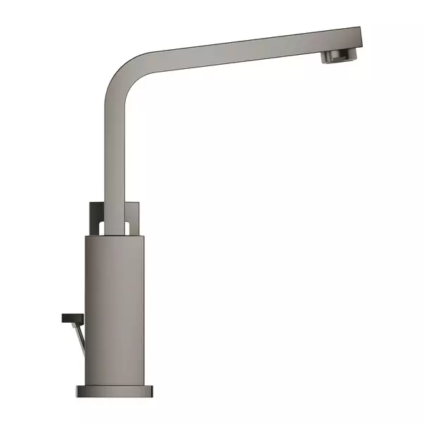 Baterie lavoar inalta Grohe Eurocube L antracit periat Hard Graphite cu ventil Pop-Up si pipa pivotanta [2]