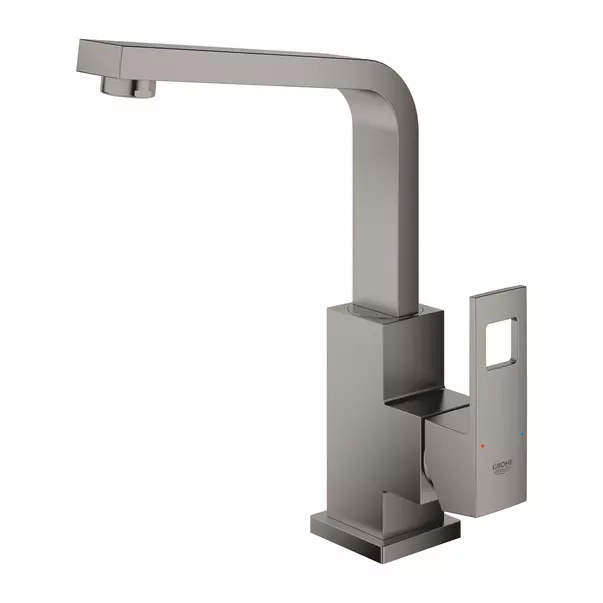 Baterie lavoar inalta Grohe Eurocube L antracit periat Hard Graphite cu ventil Pop-Up si pipa pivotanta [3]