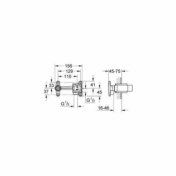 Corp incastrat Grohe baterie monocomanda [2]