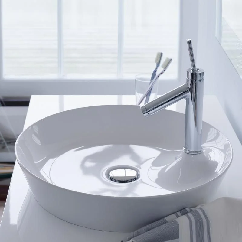 Lavoar baie pe blat, rotund Duravit Cape Cod 48x48 cm [3]