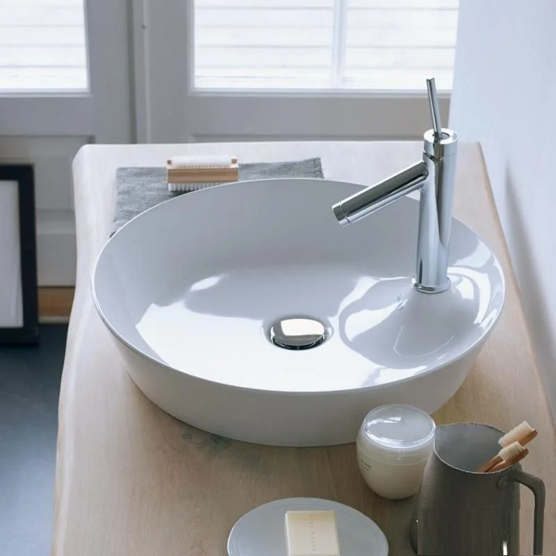 Lavoar baie pe blat, rotund Duravit Cape Cod 48x48 cm [4]