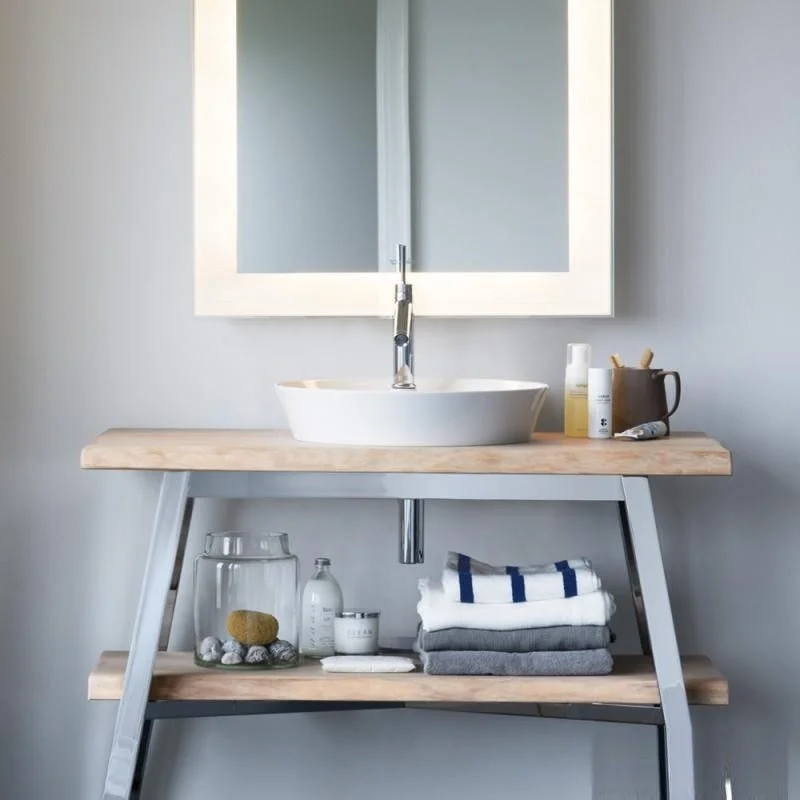Lavoar baie pe blat, rotund Duravit Cape Cod 48x48 cm [6]