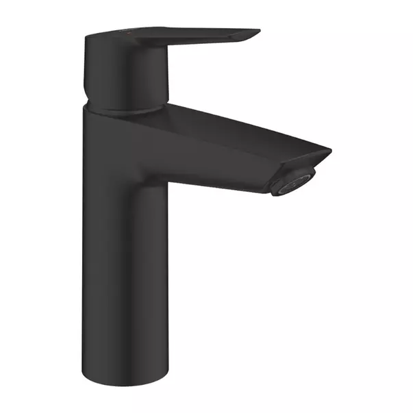 Baterie lavoar Grohe Start negru mat cu ventil Click-Clack [1]