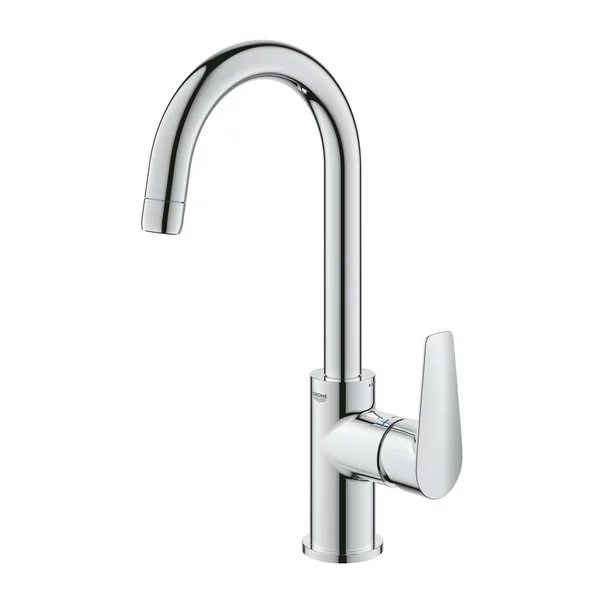 Baterie lavoar Grohe BauEdge New L crom gat de lebada [3]