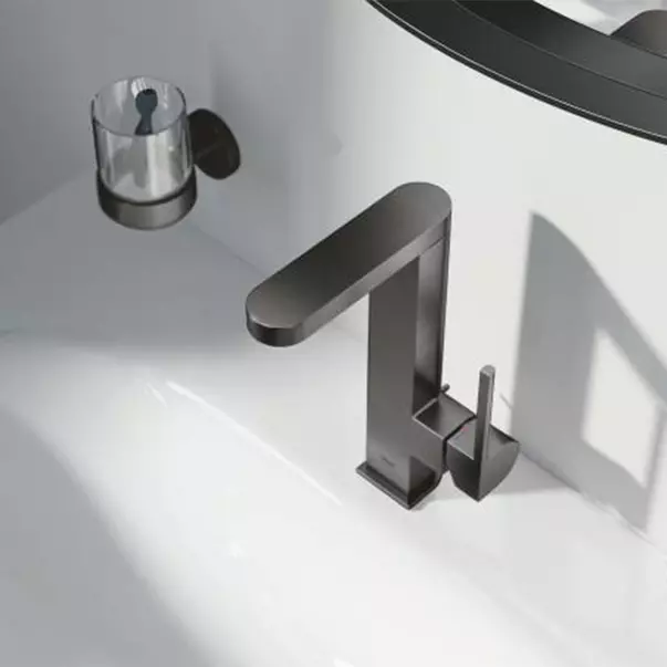 Baterie lavoar inalta Grohe Plus L monocomanda antracit periat Hard Graphite [2]