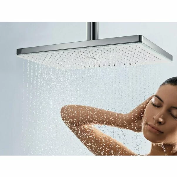 Palarie cu brat de dus Hansgrohe Rainmaker Select 460 1 functie negru - crom [5]