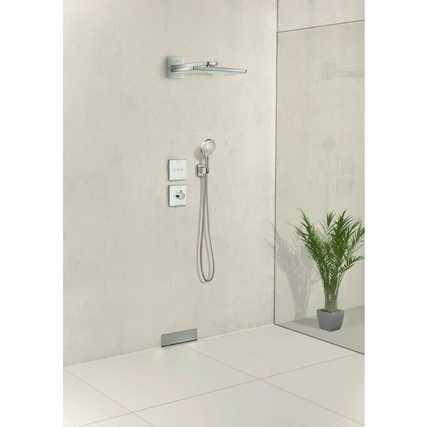 Palarie cu brat de dus Hansgrohe Rainmaker Select 460 negru - crom 2 functii [2]