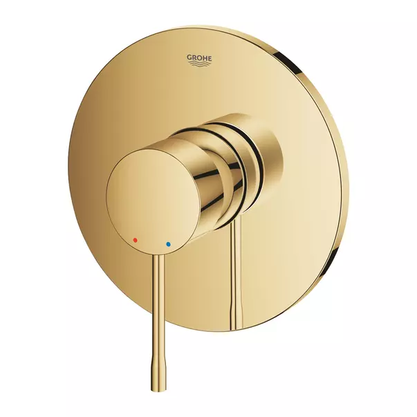 Baterie dus incastrata Grohe Essence auriu lucios Cool Sunrise fara corp ingropat [3]