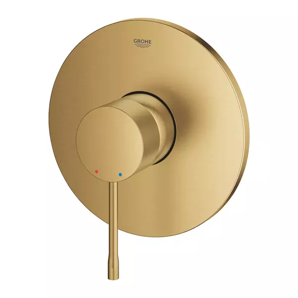 Baterie dus incastrata Grohe Essence auriu periat Cool Sunrise fara corp ingropat [3]