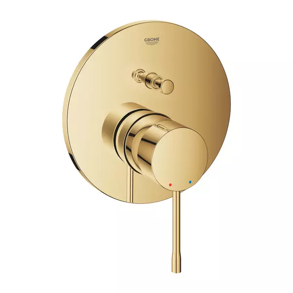 Baterii cada - Baterie cada - dus incastrata Grohe Essence auriu lucios Cool Sunrise fara corp ingropat