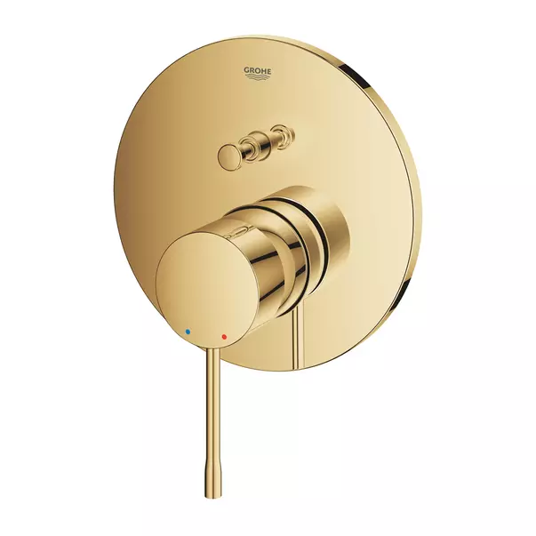 Baterie cada - dus incastrata Grohe Essence auriu lucios Cool Sunrise fara corp ingropat [3]