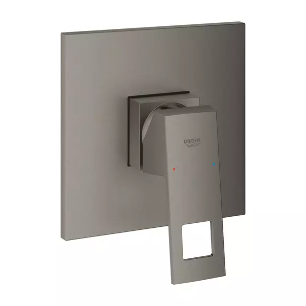 Baterii baie - Baterie dus incastrata Eurocube monocomanda antracit periat Hard Graphite fara corp ingropat