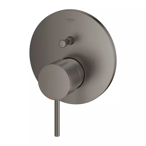 Baterie cada - dus incastrata Grohe Atrio antracit periat Hard Graphite fara corp ingropat [3]