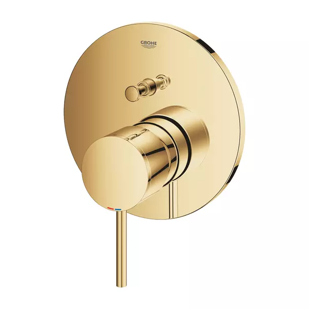 Baterie cada - dus incastrata Grohe Atrio auriu lucios Cool Sunrise fara corp ingropat [3]