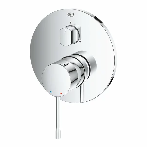 Baterie cada - dus incastrata Grohe Essence 3 iesiri crom lucios fara corp ingropat [2]