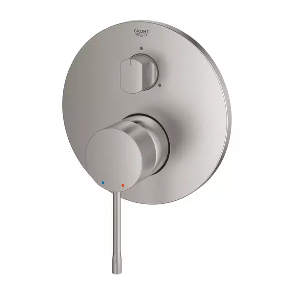 Baterie cada - dus incastrata Grohe Essence 3 iesiri crom periat Supersteel fara corp ingropat [3]