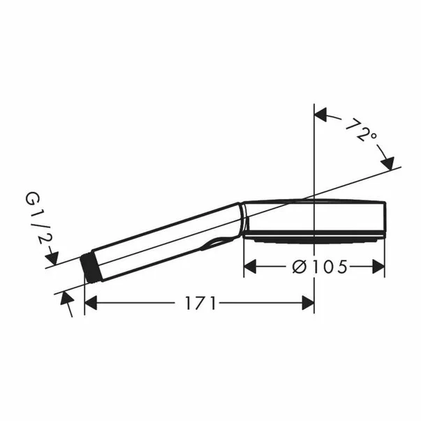 Para de dus Hansgrohe Pulsify Select 105 Activation negru mat 3 functii [2]