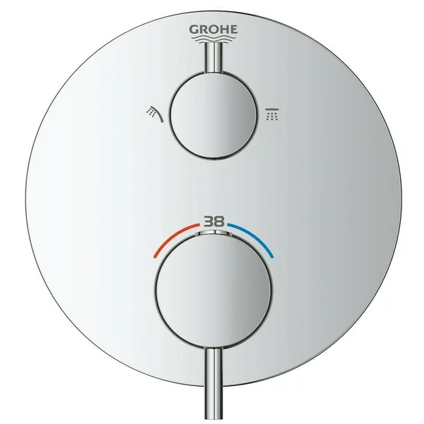 Baterie dus incastrata Grohe Atrio termostatata crom [3]