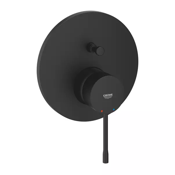 Baterii lavoar - Baterie cada - dus incastrata Grohe Essence negru mat fara corp ingropat