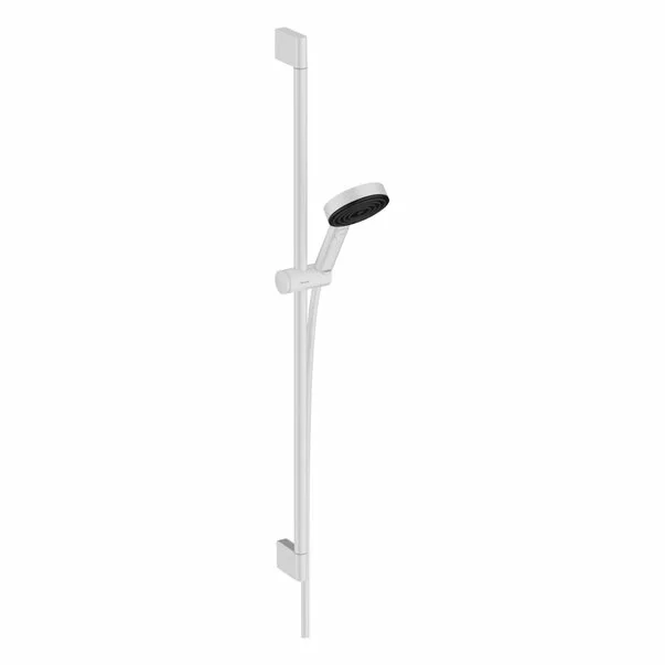 Seturi de dus - Set de dus cu bara Hansgrohe Pulsify Select 105 Relaxation 90 cm alb 3 functii