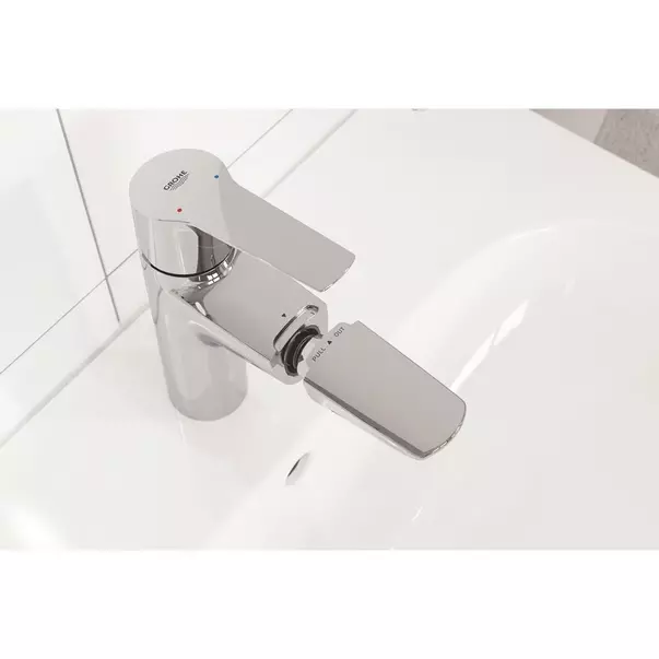 Baterie lavoar cu dus extractibil Grohe Start crom lucios cu ventil Click-Clack [2]