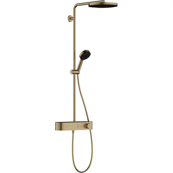 Coloane de dus - Coloana de dus cu baterie termostatata bronz periat Hansgrohe Pulsify S 260