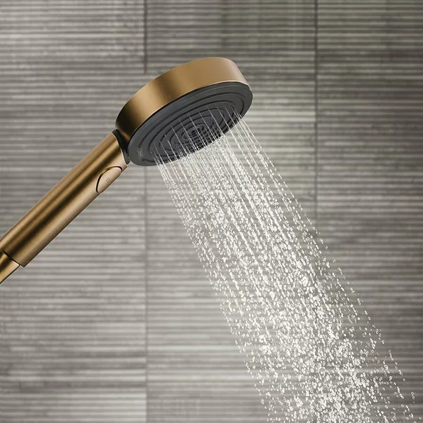 Coloana de dus cu baterie termostatata Hansgrohe Pulsify S 260 2 jeturi bronz periat [4]