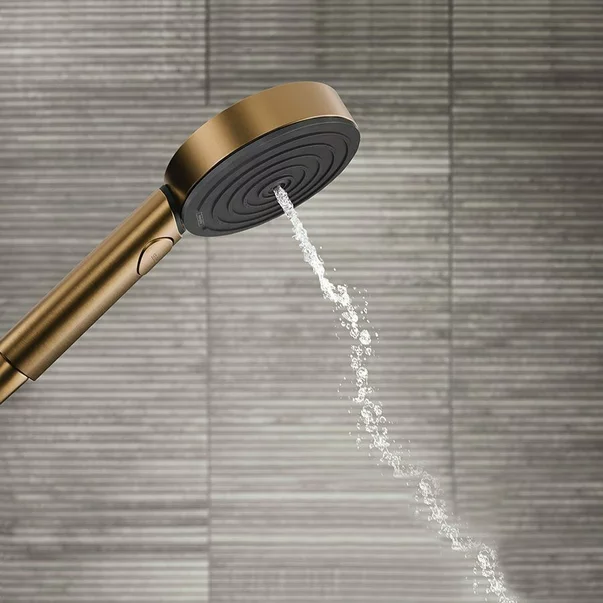 Coloana de dus cu baterie termostatata Hansgrohe Pulsify S 260 2 jeturi bronz periat [5]