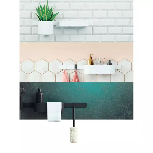 Set accesorii Hansgrohe WallStoris negru mat cu set de dus [2]