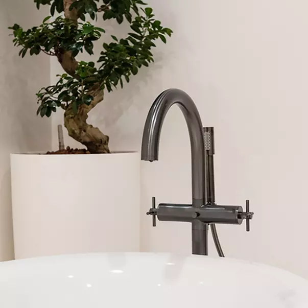 Baterie cada - dus freestanding Grohe Atrio antracit periat Hard Graphite [1]