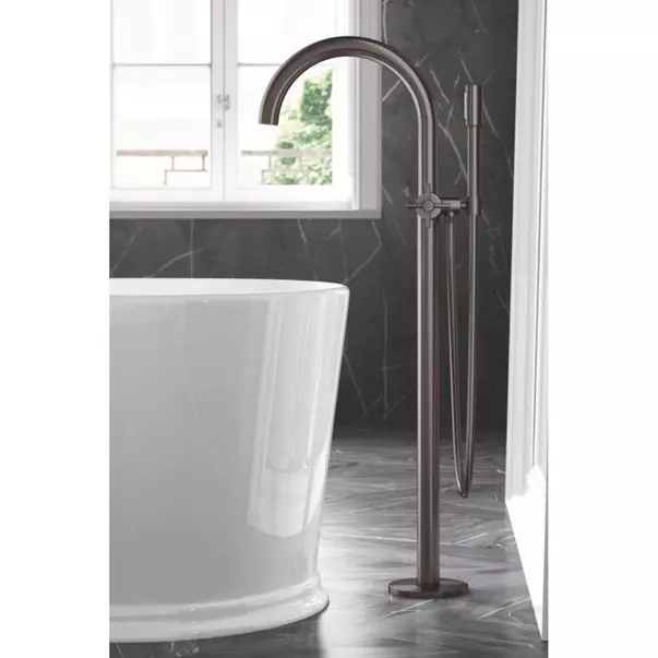Baterie cada - dus freestanding Grohe Atrio antracit periat Hard Graphite [3]