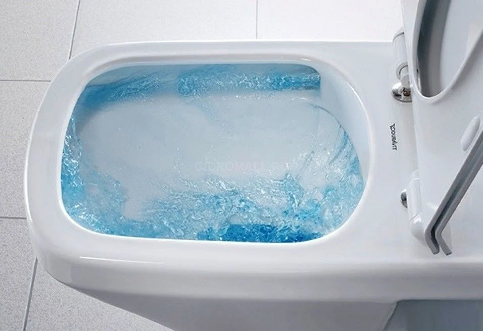 Vas WC suspendat Duravit D-Code Rimless 36x55 cm evacuare orizontala [2]