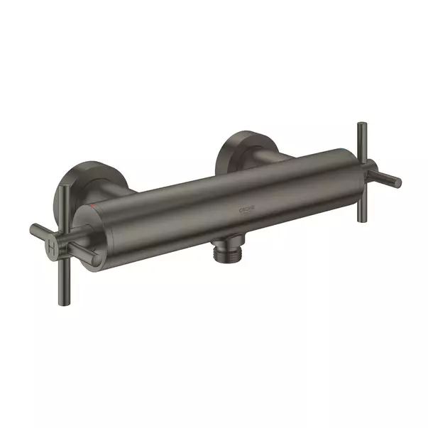 Baterii baie - Baterie dus Grohe Atrio dubla comanda antracit periat Hard Graphite