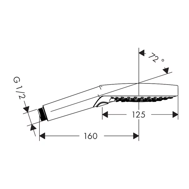 Para de dus Hansgrohe Raindance Select S 120 auriu lucios PowderRain 3 functii [2]