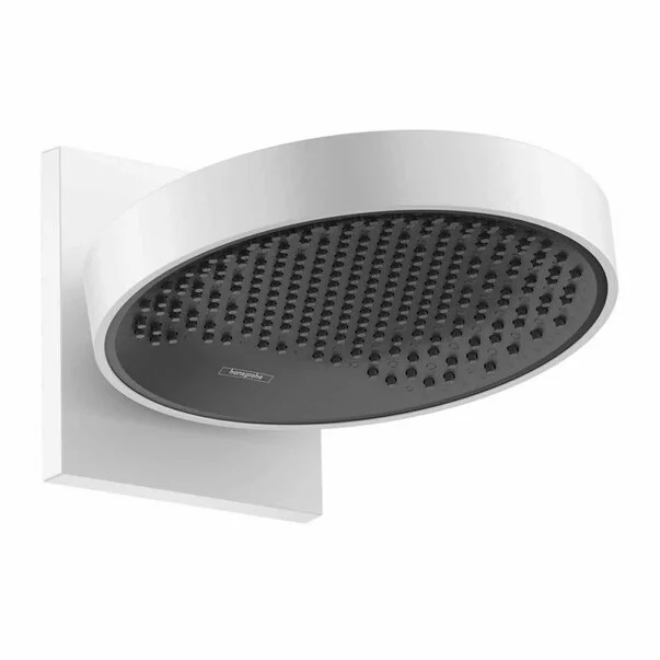 Brate si palarii dus - Palarie cu brat de dus Hansgrohe Rainfinity 250 alb mat 1 functie