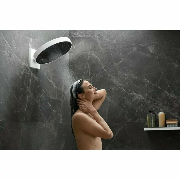 Palarie cu brat de dus Hansgrohe Rainfinity 250 alb mat 1 functie [6]