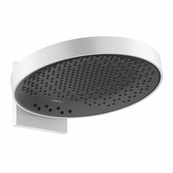 Brate si palarii dus - Palarie cu brat de dus Hansgrohe Rainfinity 360 alb mat 3 functii
