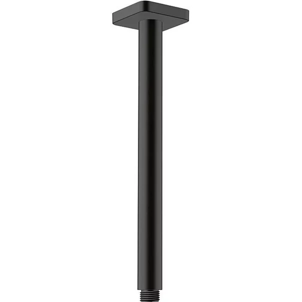 Brate si palarii dus - Brat de dus negru mat Hansgrohe Vernis Blend 30 cm patrat cu montaj pe tavan