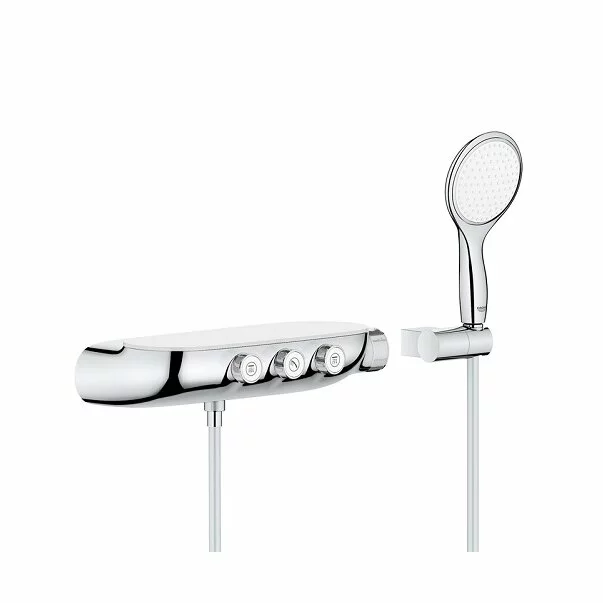 Sistem de dus cu termostat Grohe Rainshower Smartcontrol 360 Duo suprafata de pulverizare cromata [7]