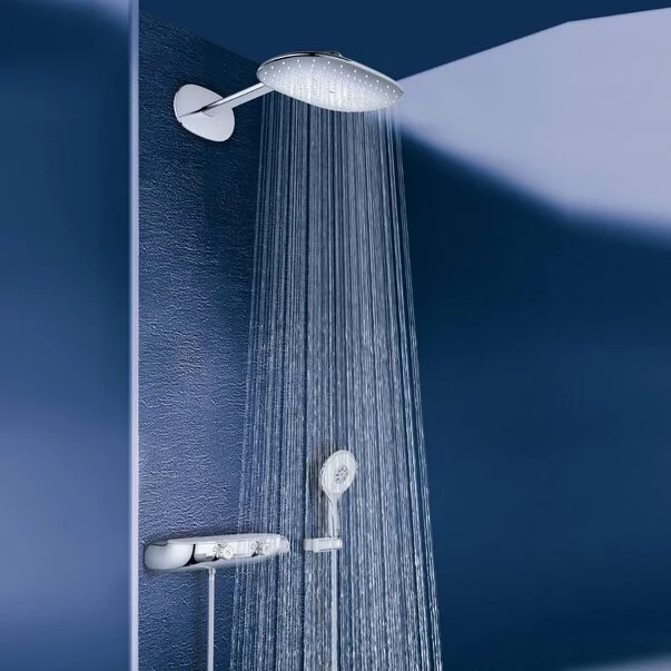 Sistem de dus cu termostat Grohe Rainshower Smartcontrol 360 Mono suprafata de pulverizare cromata [2]