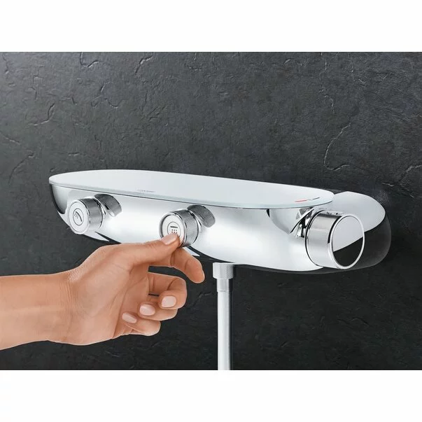 Sistem de dus cu termostat Grohe Rainshower Smartcontrol 360 Mono suprafata de pulverizare cromata [3]