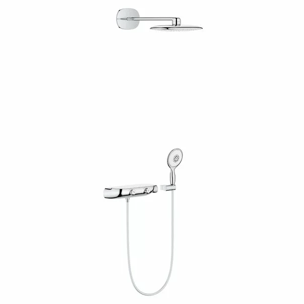 Sistem de dus cu termostat Grohe Rainshower Smartcontrol 360 Mono suprafata de pulverizare alba [1]