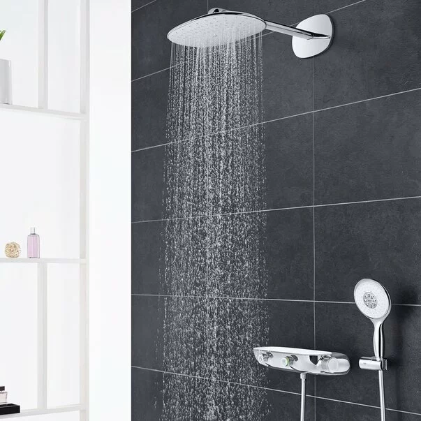Sistem de dus cu termostat Grohe Rainshower Smartcontrol 360 Mono suprafata de pulverizare alba [2]