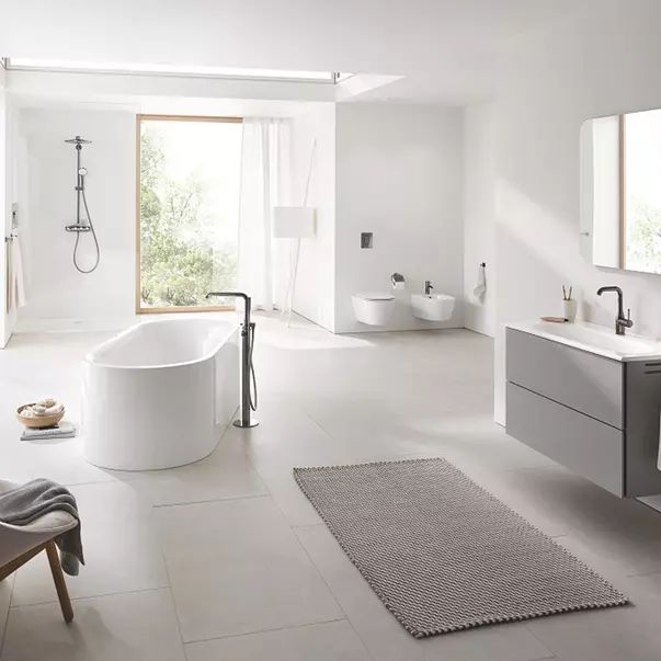 Coloana de dus cu termostat Grohe Euphoria SmartControl 310 Duo antracit periat Hard Graphite [1]