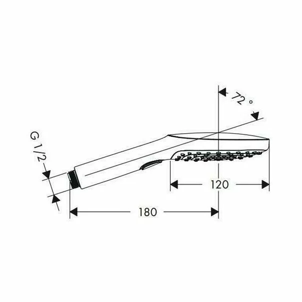 Para de dus Hansgrohe Raindance Select E120 crom - alb 3 functii [2]