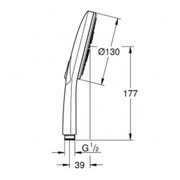 Para de dus Grohe Rainshower SmartActive 130 3 functii crom lucios [11]